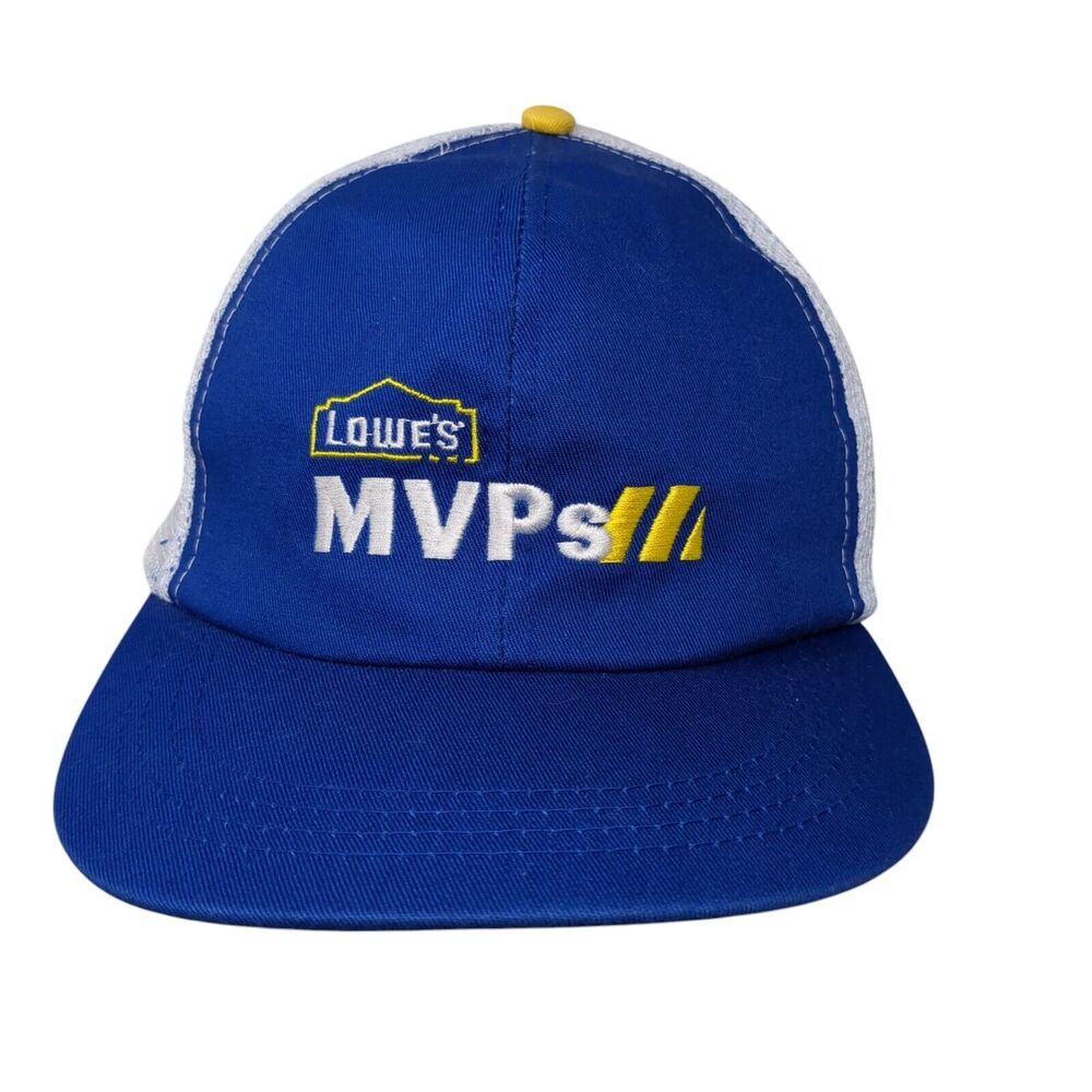 Lowes MVPs Snapback Trucker Hat Blue OSFA Adjustable Embroidered Mesh Back